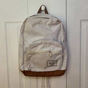 White hershel backpack